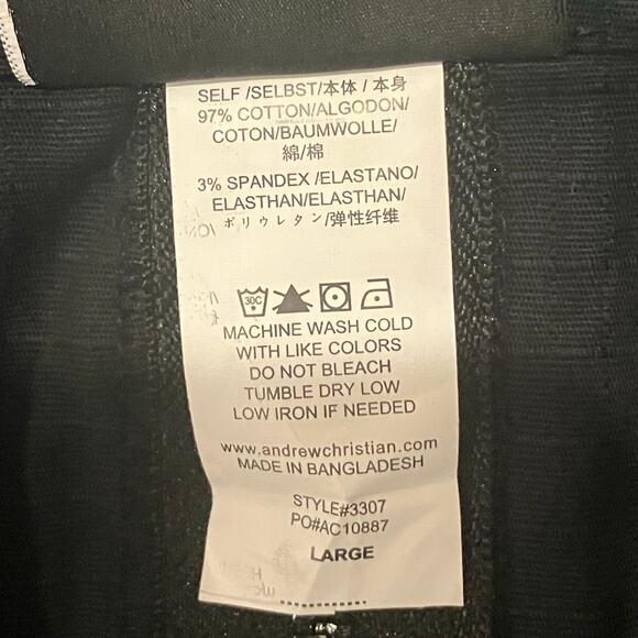 Andrew Christian Special Forces Capsule Zipper Vest Black Large - Picture 7 of 16